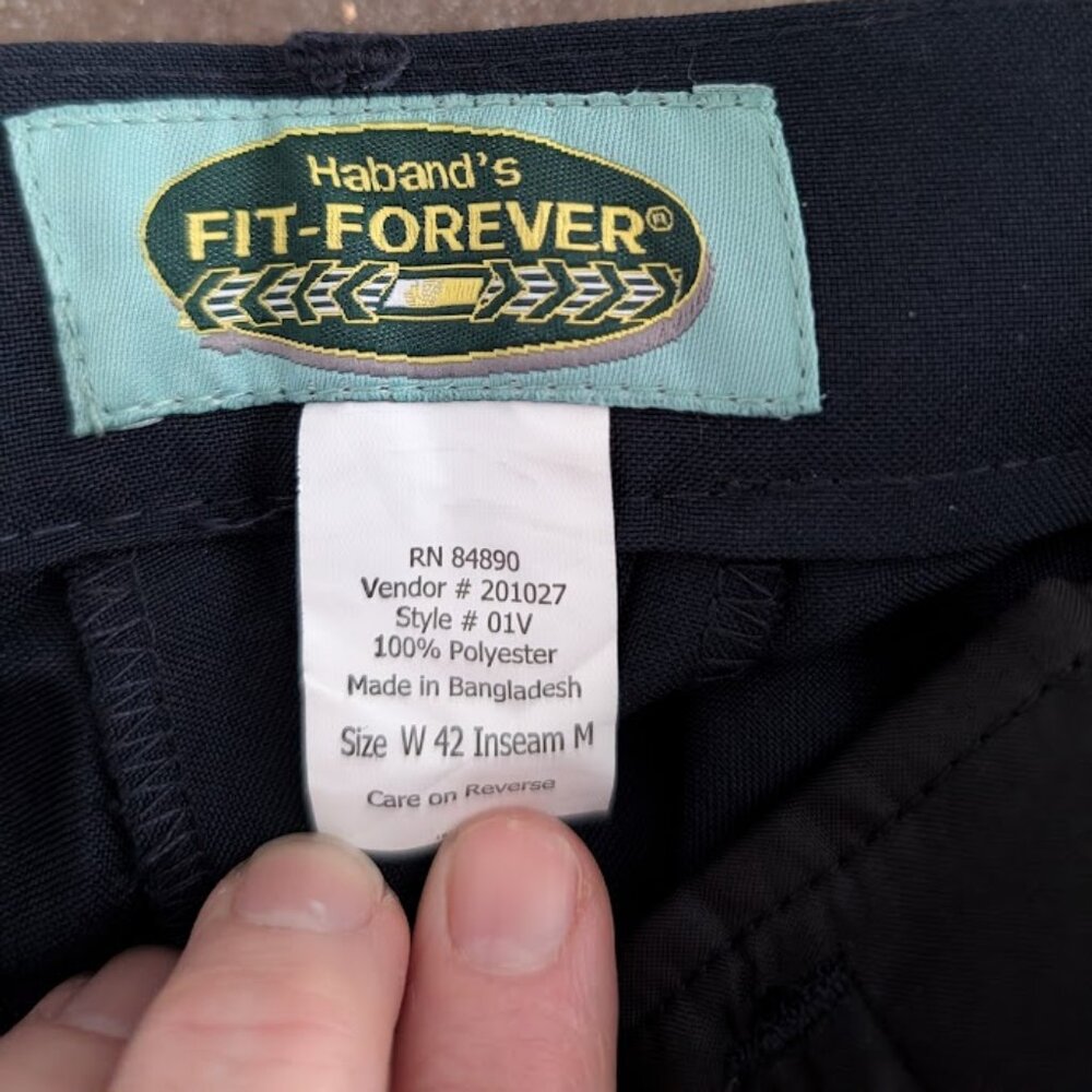 Haband's Mens pants 42 waist with Medium inseam - New - Never Worn